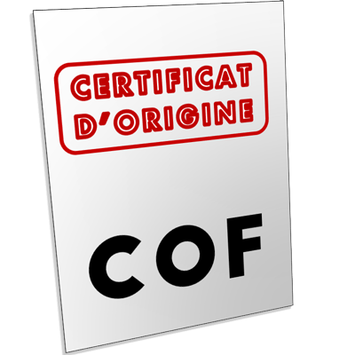 Certificat d'Origine Fabricant