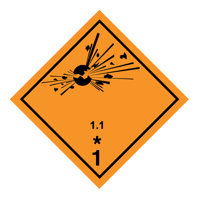 Classe 1 - Matière explosibles - logo 1